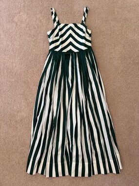 Tuckernuck Green Stripe Laina Dress size small new never worn
